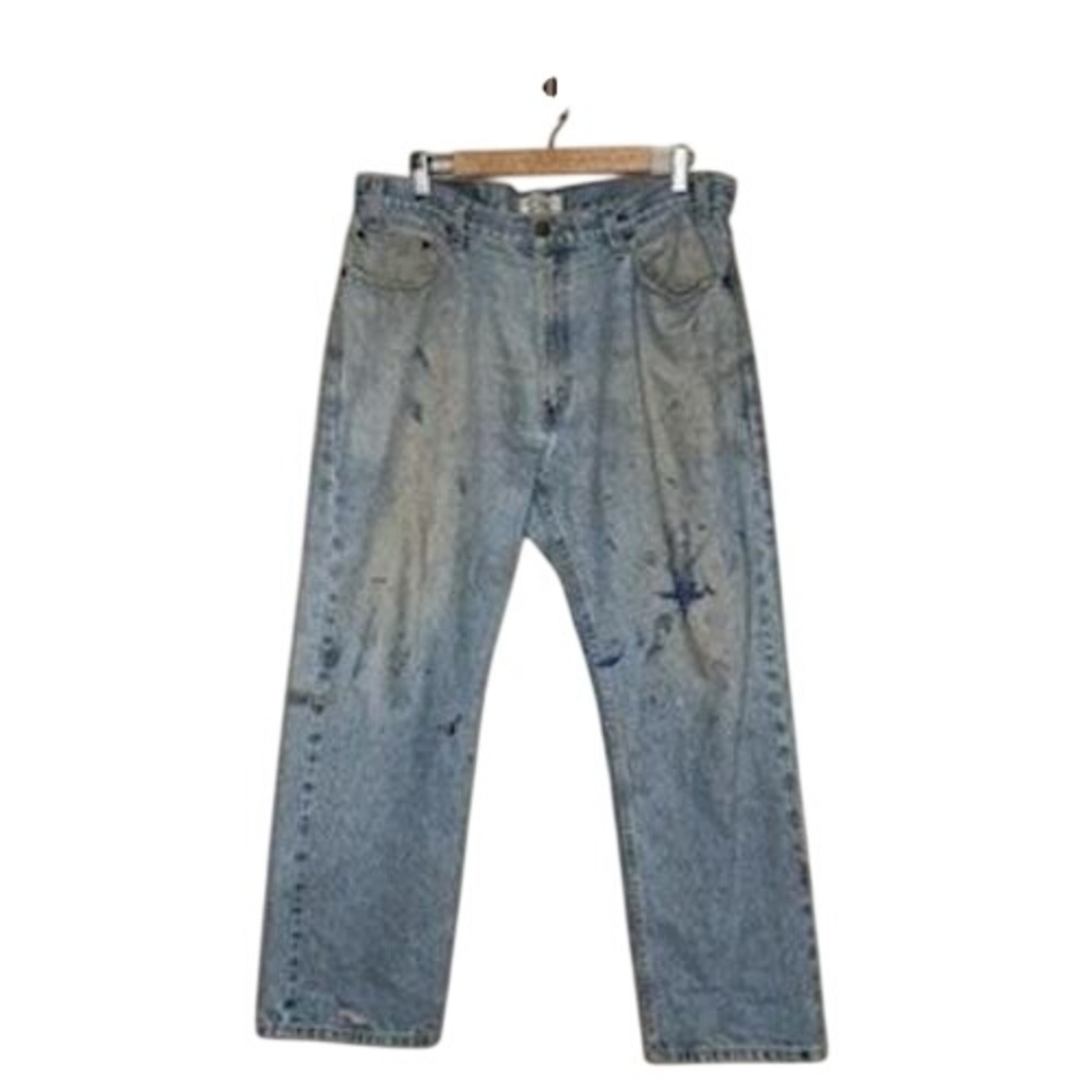 Levi Strauss‎ Signature Distressed Paint Splatter Jeans Mens 36x29